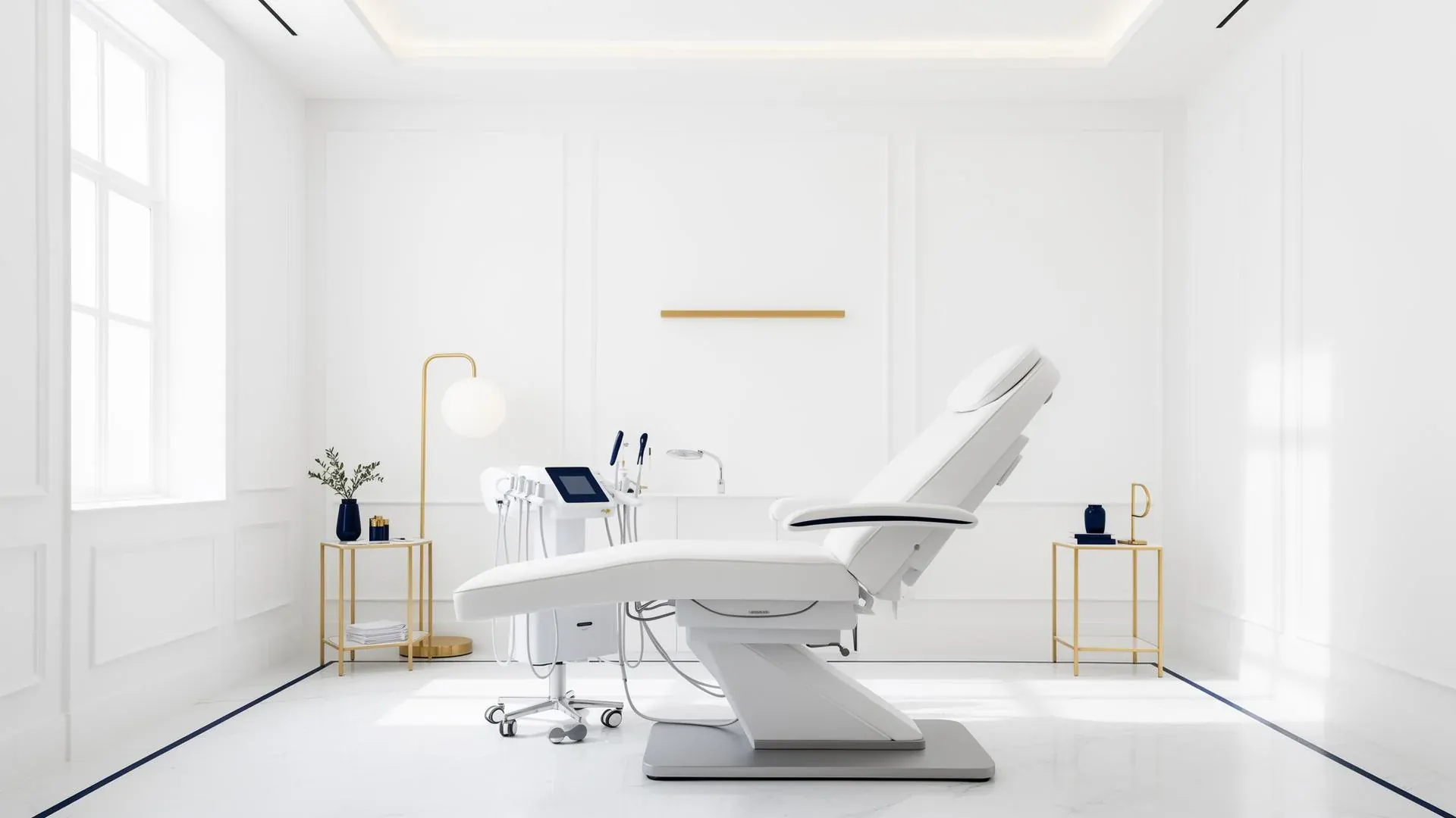 Modern dermatology clinic interior